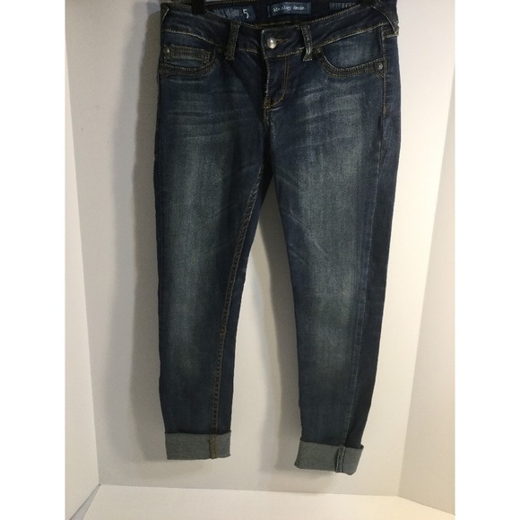 Womens Jeans Bleuology Denim Size 5 Skinny Cuffed Jegging Stretch‎ - Picture 3 of 16